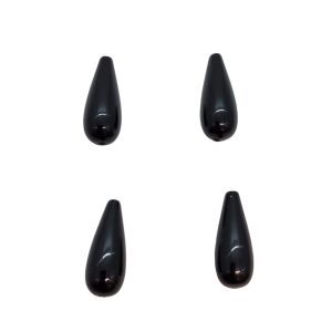 Stor droppe, 25 mm, svart